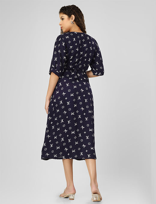 Elegant Purple Rayon Dress – Stylish & Comfortable for Daily Wear and Special Occasions