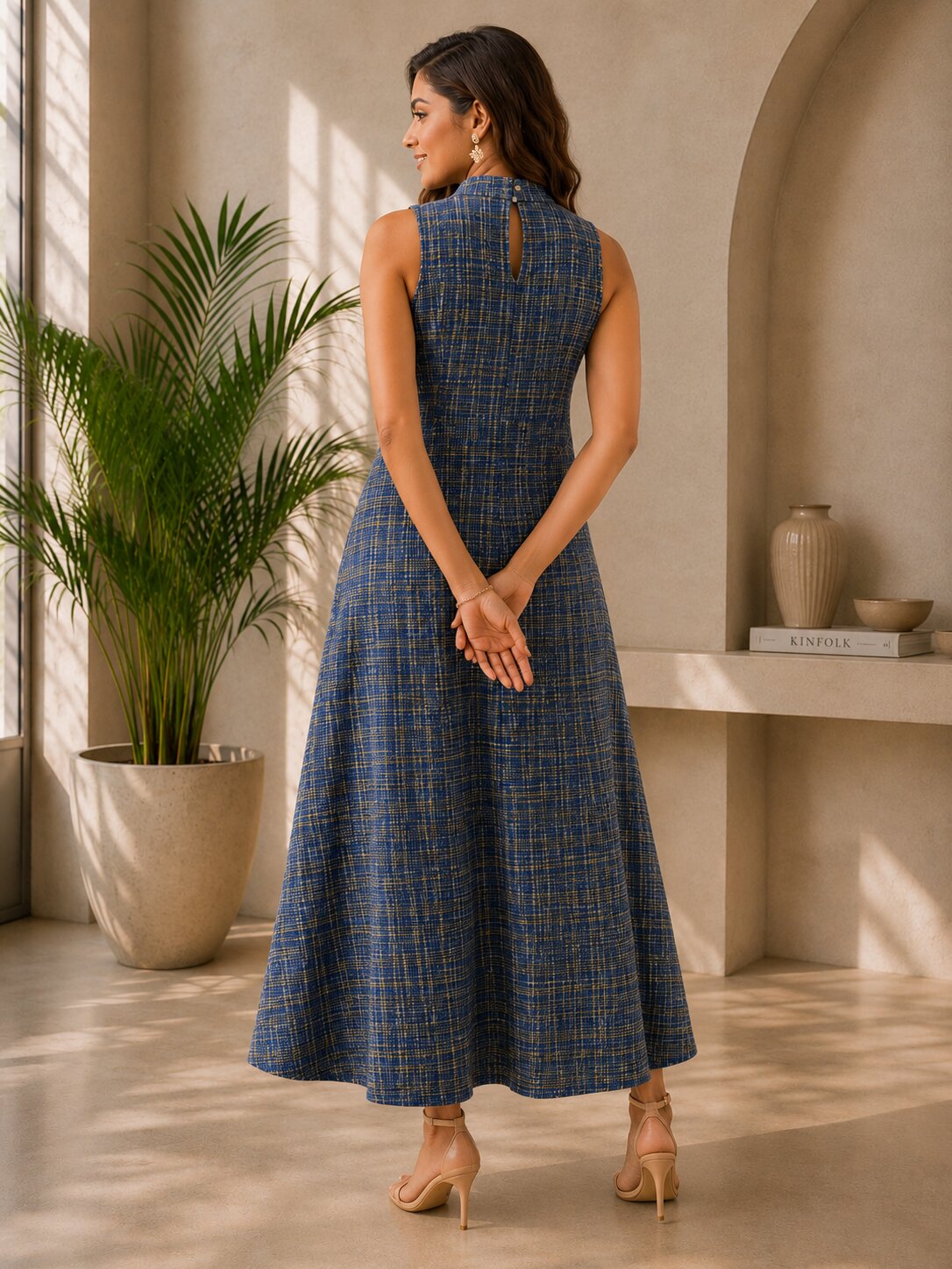 Women’s Summer Cotton Ankle-Length Maxi Dress | Breathable Casual A-Line Long Dress