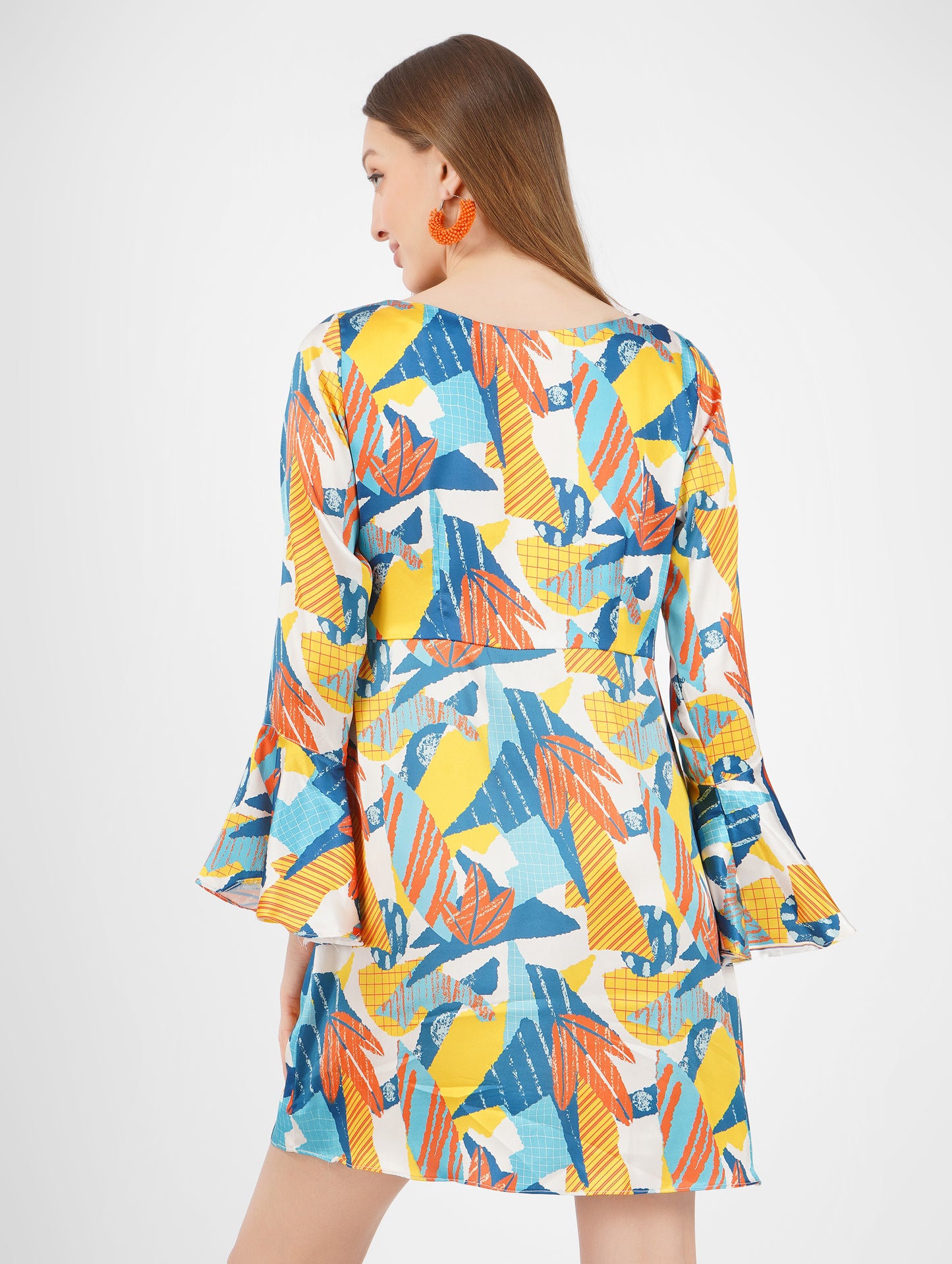 Trendy Satin Short Dress – Stylish & Comfortable Summer Wear