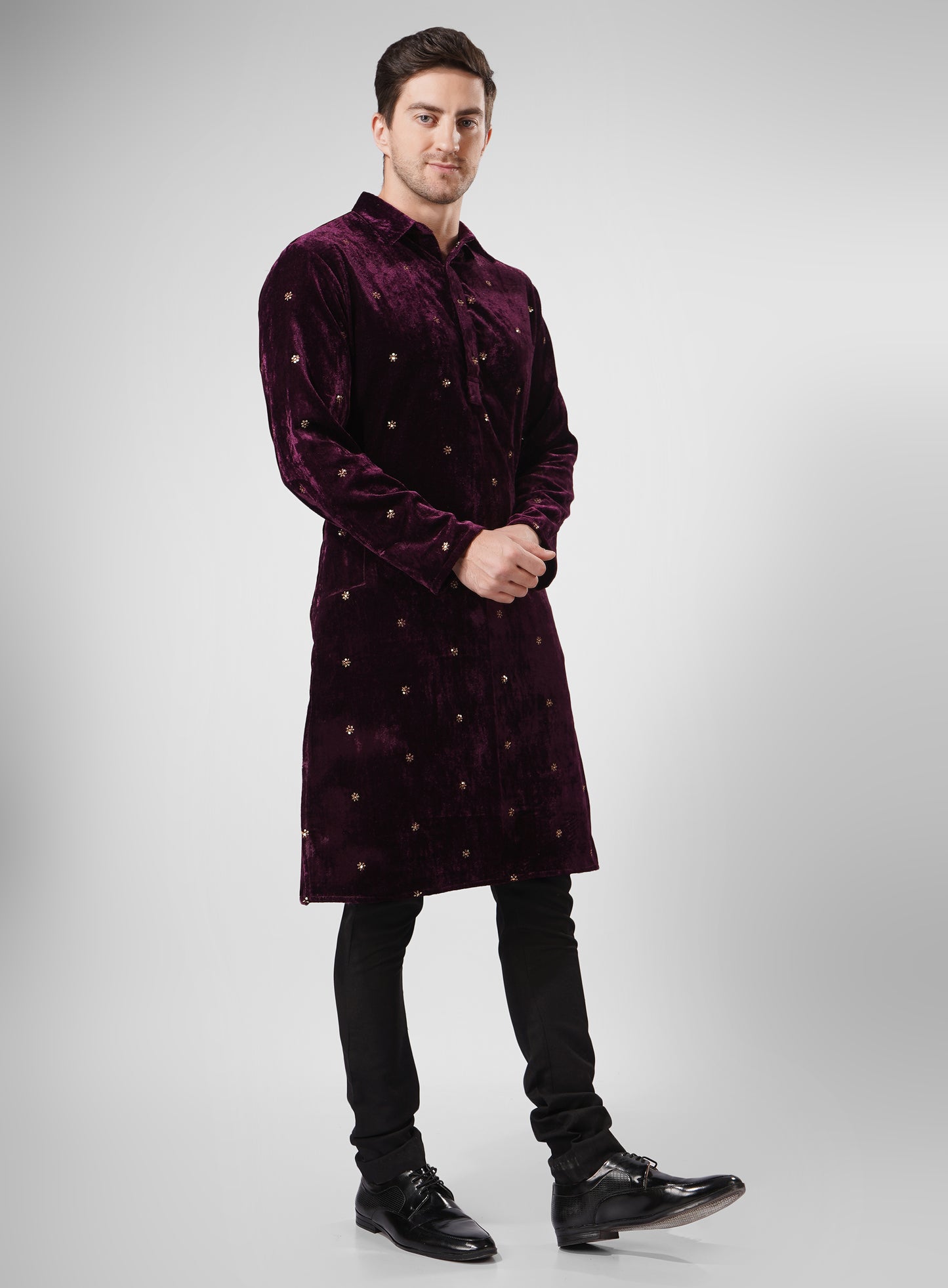 Men’s Velvet Kurta for Wedding & Festive Wear – Royal Ethnic Outfit