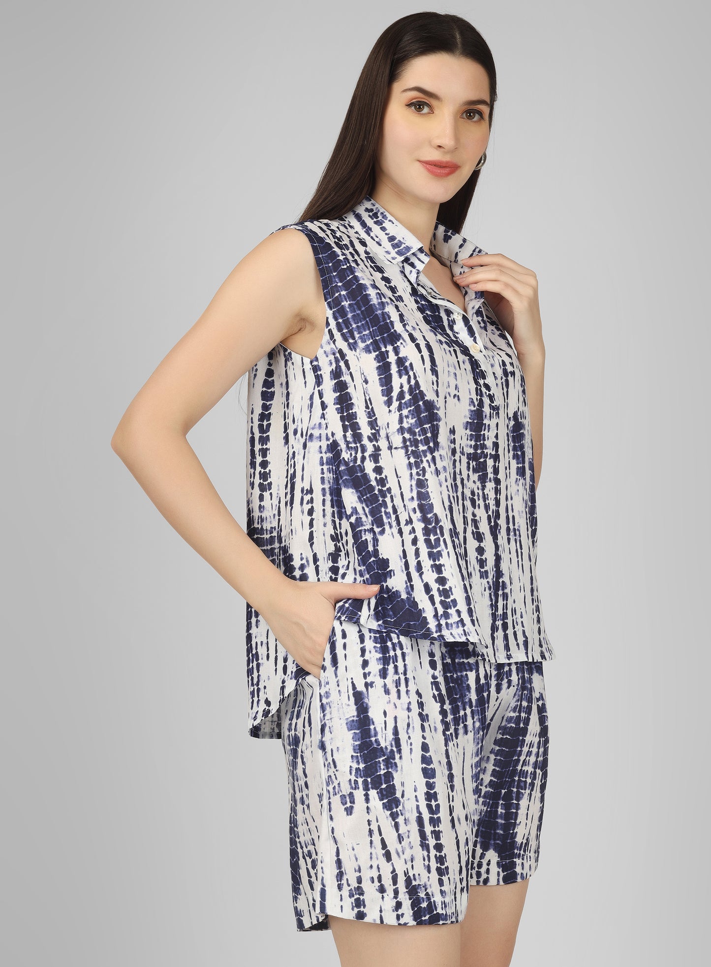 Stay cool and stylish this season with this cotton trendy co-ord set, designed for summer comfort and effortless fashion.