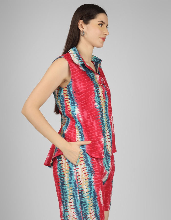 Stay cool and stylish this season with this cotton trendy co-ord set, designed for summer comfort and effortless fashion