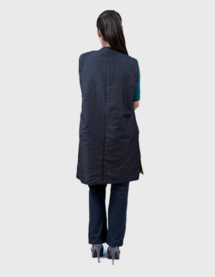 Elevate Your Wardrobe with Our Pure Raw Silk Reversible Jacket with pocket