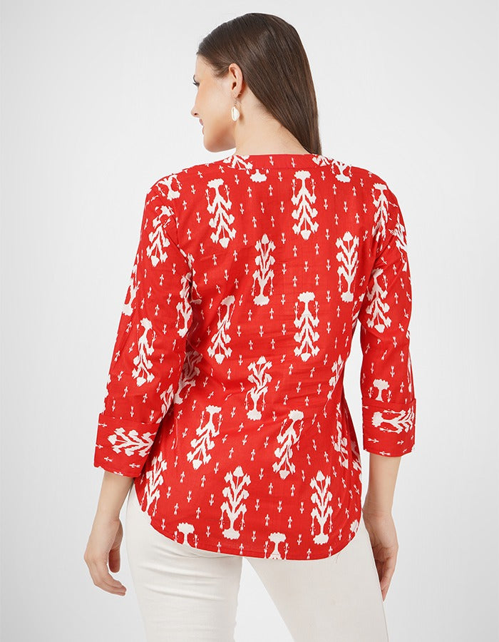 Cotton short kurti stylish wear for your summer casual wear and party wear