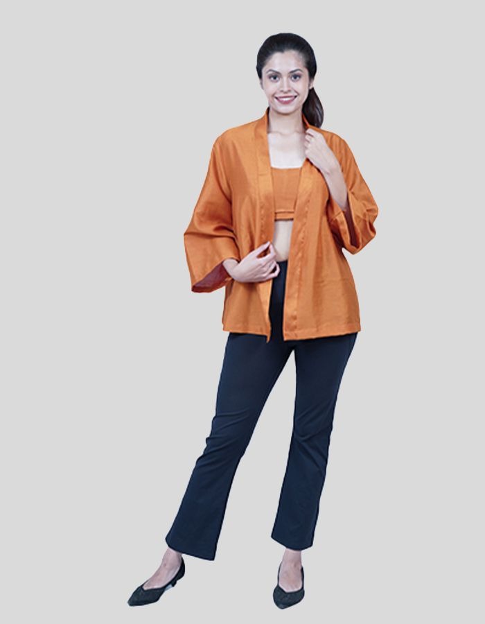 Free size drop shoulder Open Shrug with Bralette is perfect for party season and beach holidays