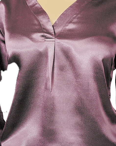 This solid V-neck stylish top with full sleeves is a timeless wardrobe essential.