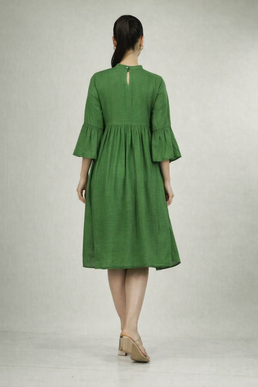 Lime Yellow Long Dress with Dori | Stylish occasion  Wear