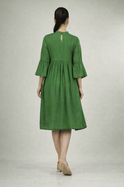 Lime Yellow Long Dress with Dori | Stylish occasion  Wear