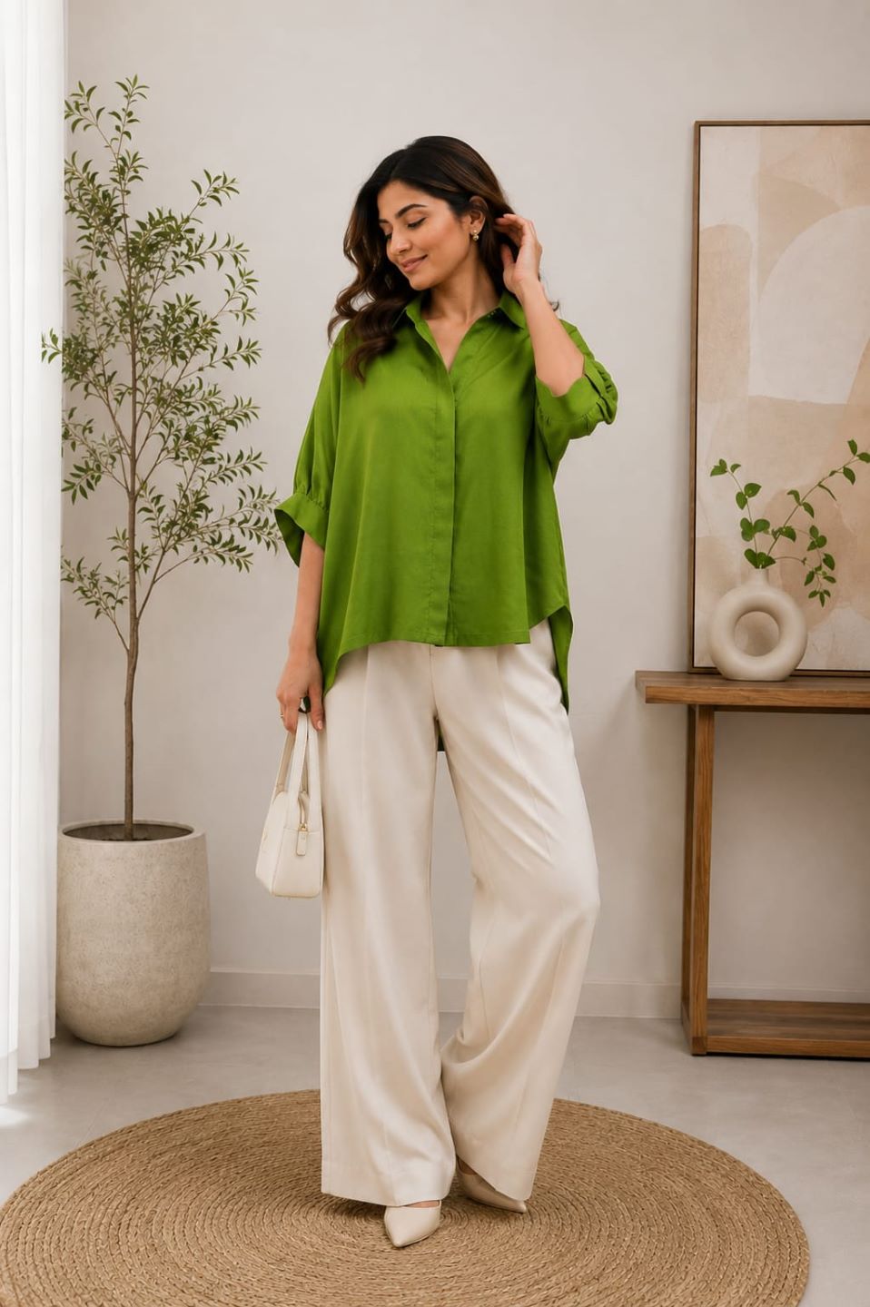 Olive Green High-Low Top
