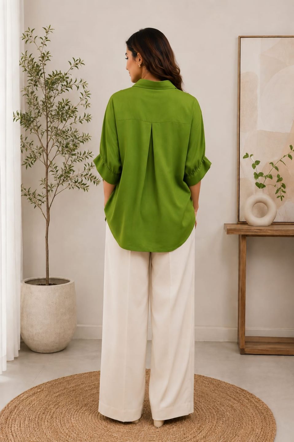 Olive Green High-Low Top