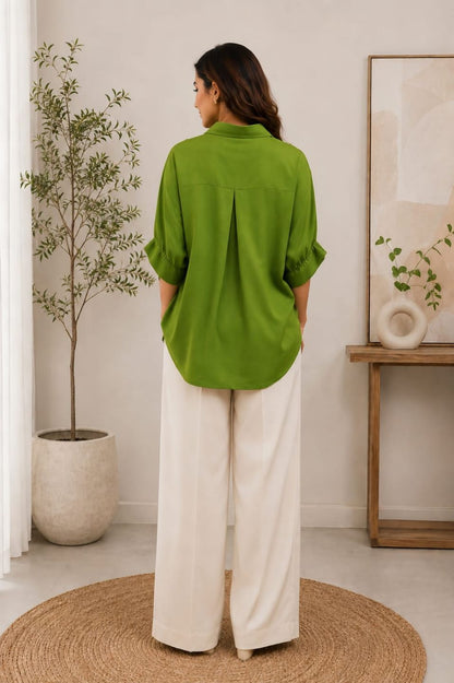 Olive Green High-Low Top