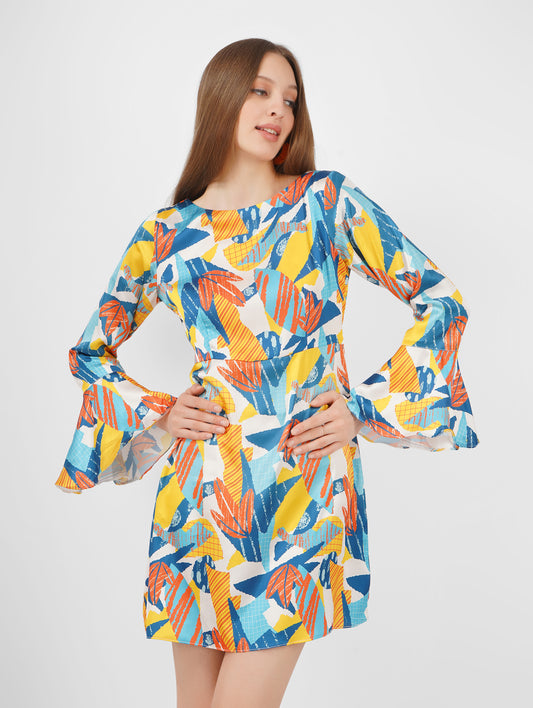 Trendy Satin Short Dress – Stylish & Comfortable Summer Wear