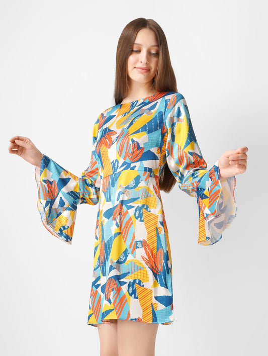 Trendy Satin Short Dress – Stylish & Comfortable Summer Wear