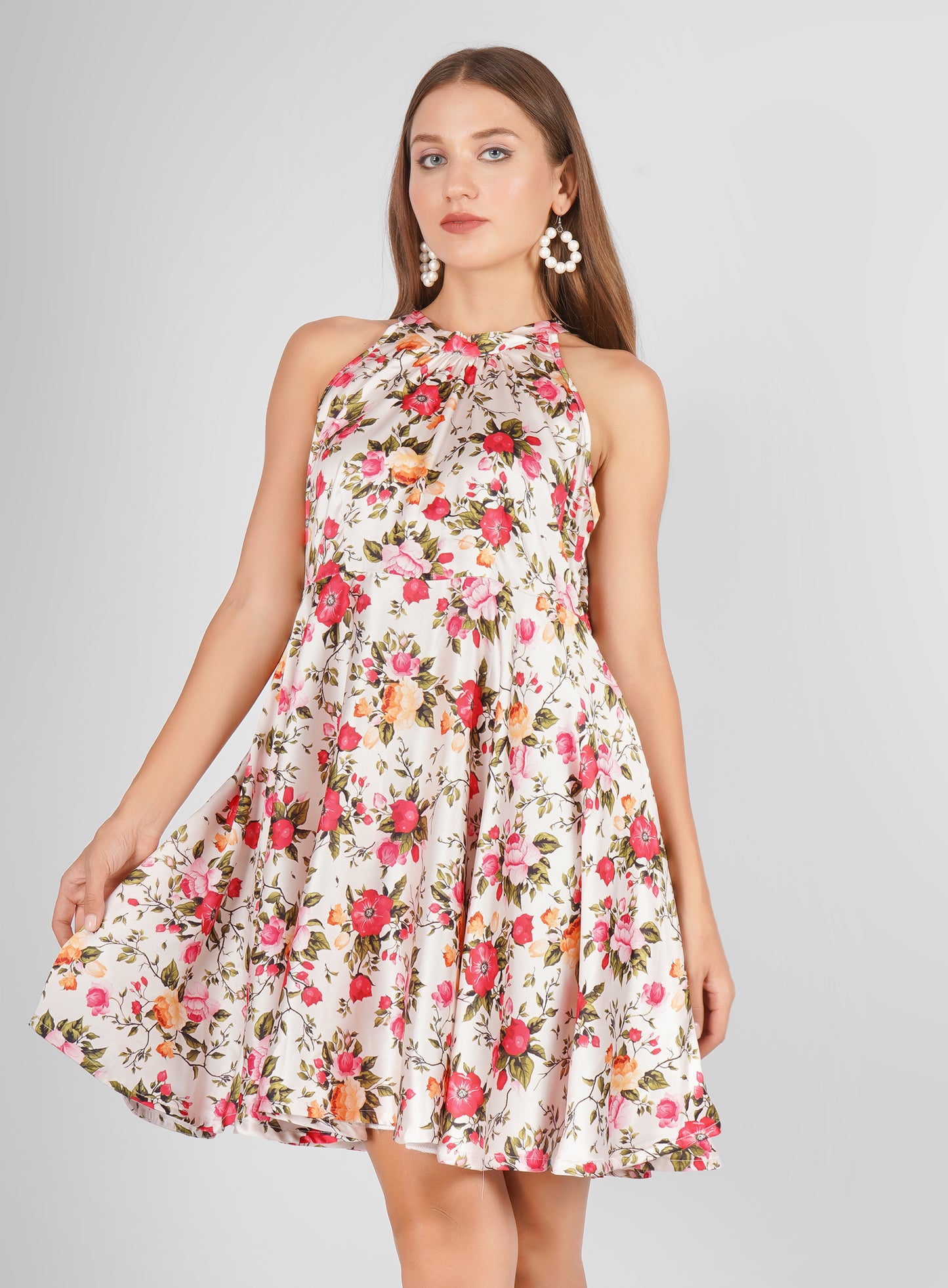 Summer Printed Short Dress – Stylish & Comfortable Warm-Weather Wear