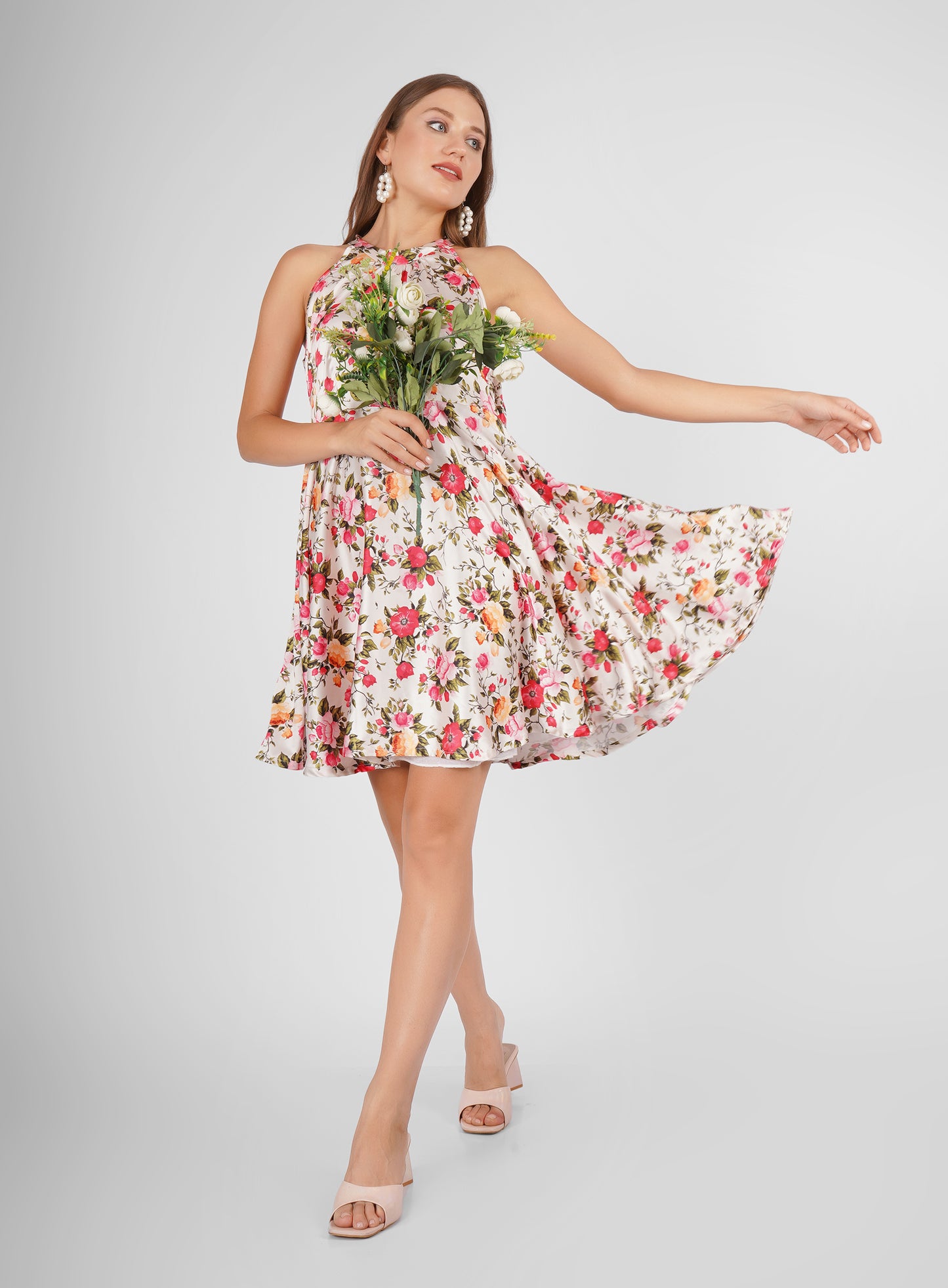 Summer Printed Short Dress – Stylish & Comfortable Warm-Weather Wear