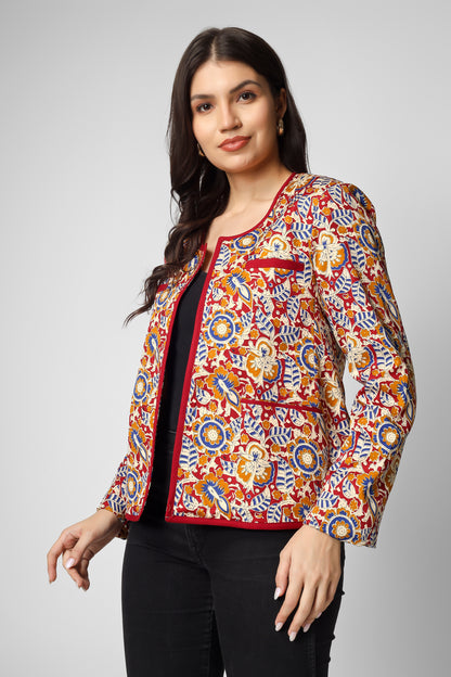 Kalamkari Heritage Print Designer Jacket