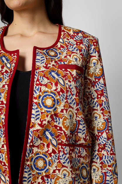 Kalamkari Heritage Print Designer Jacket