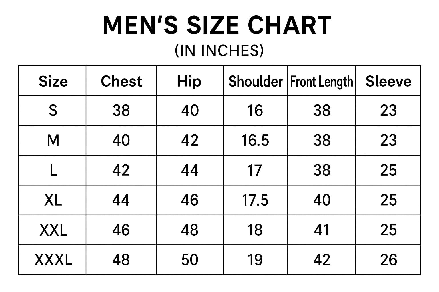 Size Guide
