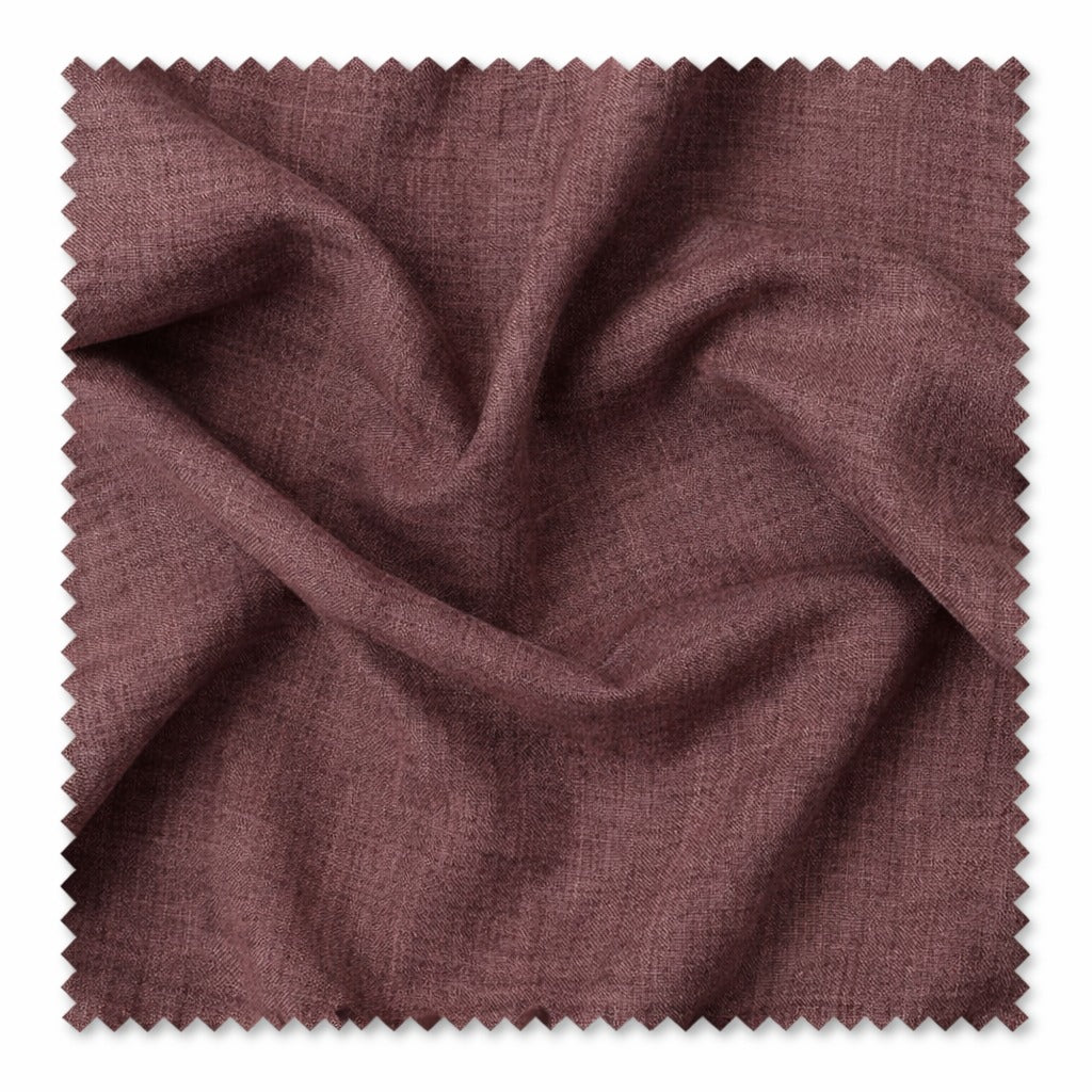 Brown Textured Cotton Linen A-Line Midi Dress