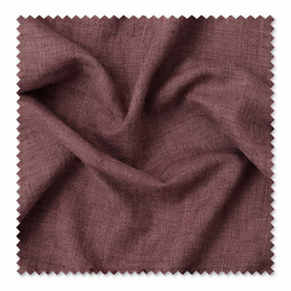 Brown Textured Cotton Linen A-Line Midi Dress