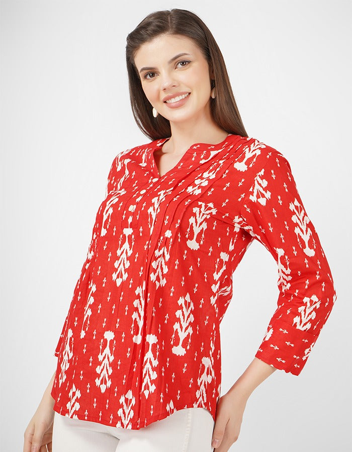 Cotton short kurti stylish wear for your summer casual wear and party wear