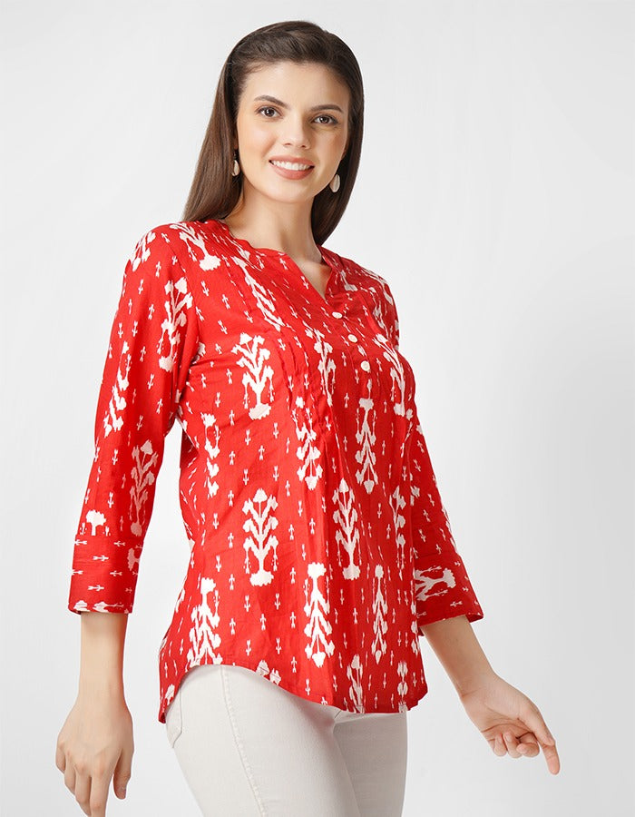 Cotton short kurti stylish wear for your summer casual wear and party wear