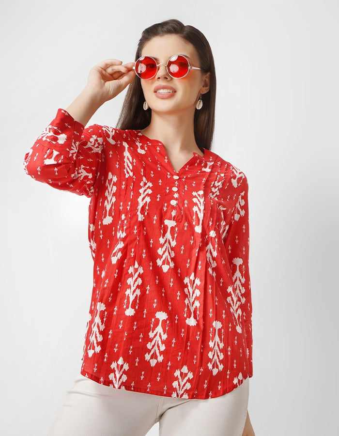Cotton short kurti stylish wear for your summer casual wear and party wear