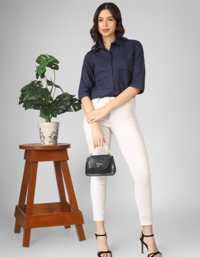 Buy Navy Blue Top Online