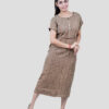 Buy Printed Cotton Dress with Collar Neck Online